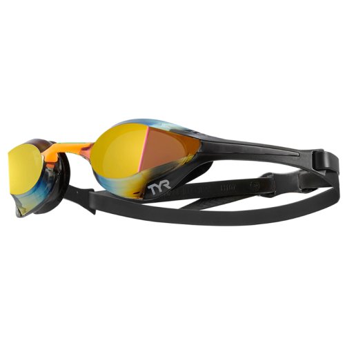Очки для плавания  TYR Tracer-X Elite Mirrored Racing, Gold/Orange (756)