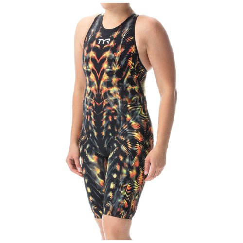 Стартовий костюм TYR Women's Venzo Genesis Open Back Swimsuit, Inferno( 234), 34