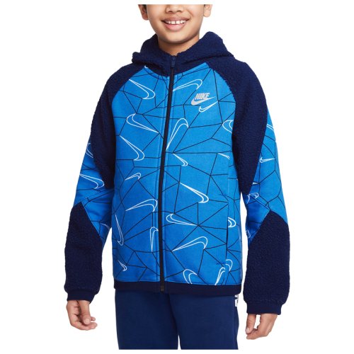 Толстовка NIKE B NSW FZ CLUB WZ AOP