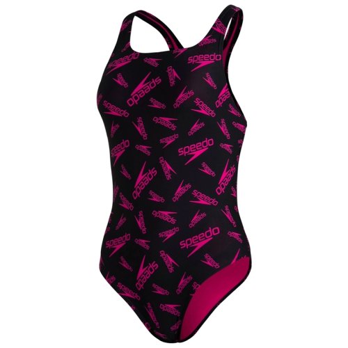 Купальник Speedo BOOM LOGO ALV MEDALIST AF BLACK/PINK