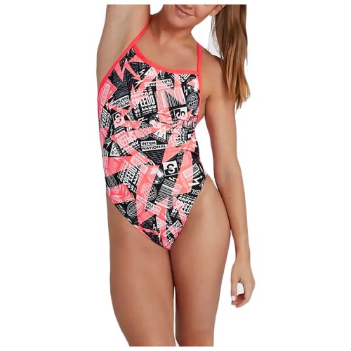 Купальник Speedo ALV V-BACK AF RED/BLACK