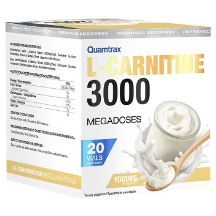 Жиросжигатель  Quamtrax L-Carnitine 3000 - 20 флаконов - персик