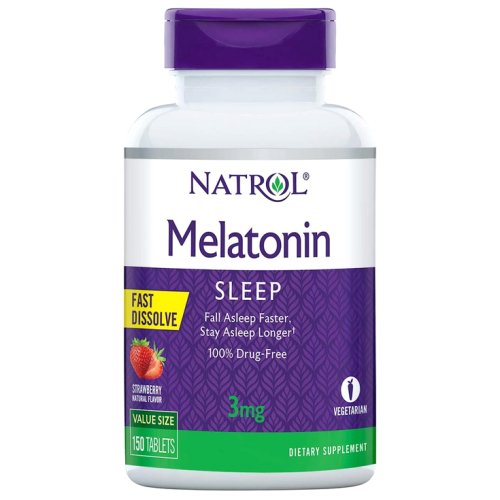 Вітаміни Natrol Melatonin 3mg Straw F/D - 150 таб