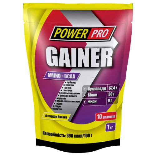 Гейнер Power Pro Gainer, 1 кг - ваниль