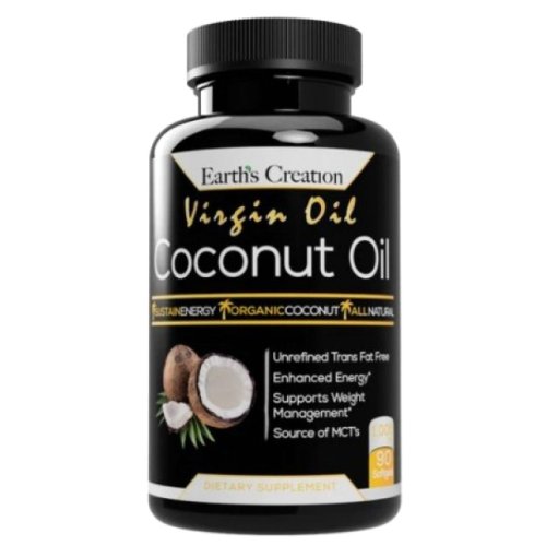 Препарат для похудения  Earth‘s Creation Coconut Oil 1000 mg - 90 софт гель