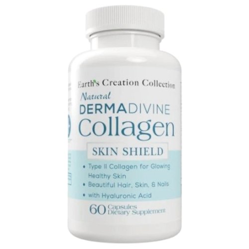 Препарат для связок и суставов Earth‘s Creation Collagen with SkinSheild  - 60 капс