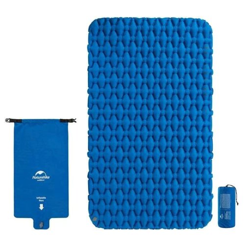 Килимок надувний двомісний з надувним мішком Naturehike FC-11 NH19Z055-P, 65 мм