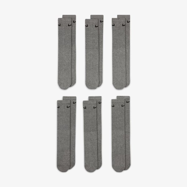 Чоловічі шкарпетки NIKE U NK EVERYDAY CUSH CRW 6PR 132