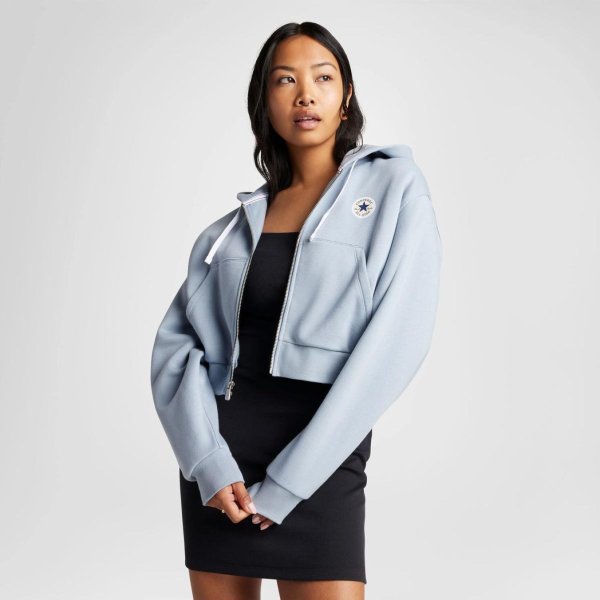 Жіноча толстовка Converse RETRO CHUCK FZ GRAPHIC HOODIE WET STONE