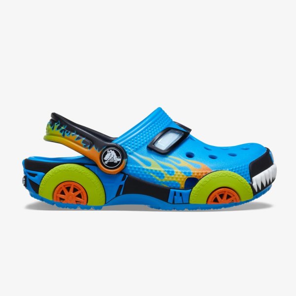Дитячі тапочки CROCS CLASSIC CLOG IAM MONSTER TRUCK NEON OCEAN (TD)