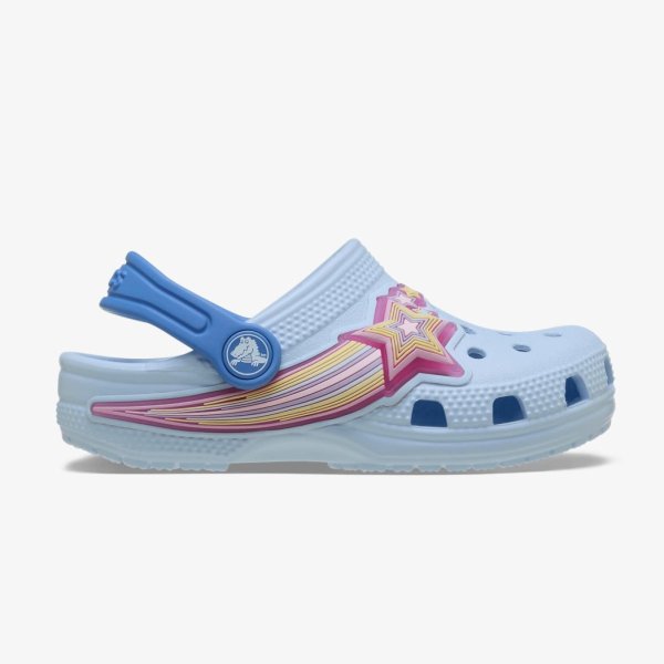 Дитячі тапочки CROCS CLASSIC CLOG STAR LIGHTS BLUE FROST (TD)