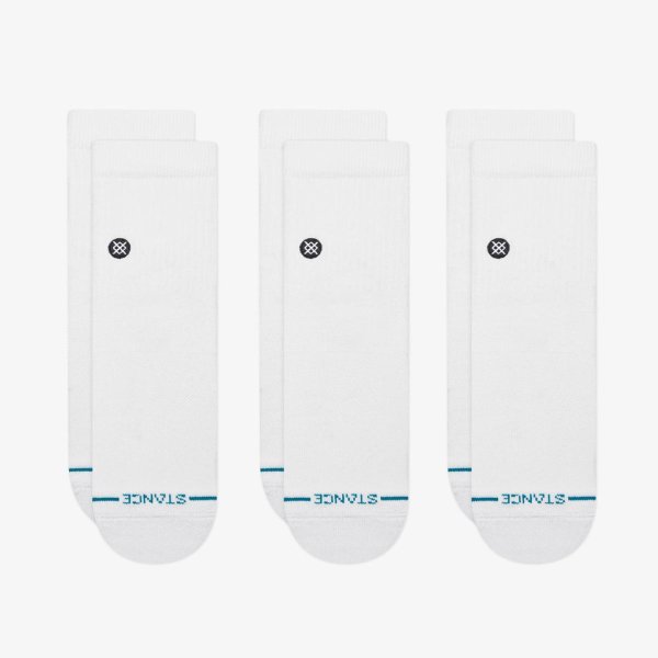 Шкарпетки STANCE ICON QUARTER 3 PACK BLACK
