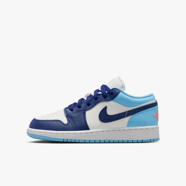 Дитячі кросівки AIR JORDAN 1 LOW BLUE CHILL (GS)