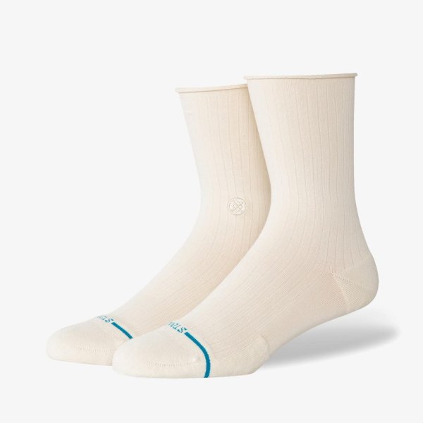 Шкарпетки STANCE ROLLED CUFF QUARTER IVORY