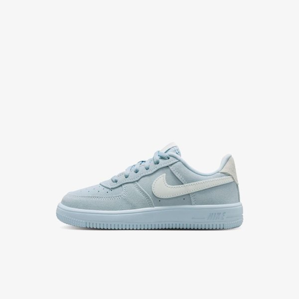 Дитячі кросівки NIKE FORCE 1 LOW LV8 SUEDE LACE PURE PLATINUM (PS)