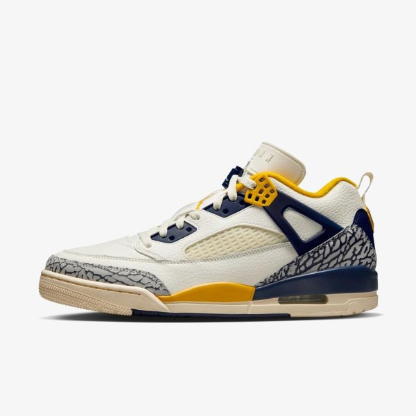 Чоловічі кросівки JORDAN SPIZIKE LOW UNIVERSITY GOLD / MIDNIGHT NAVY