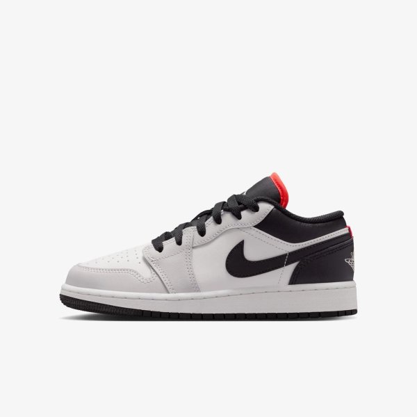Дитячі кросівки AIR JORDAN 1 LOW NEUTRAL GREY / INFRARED (GS)