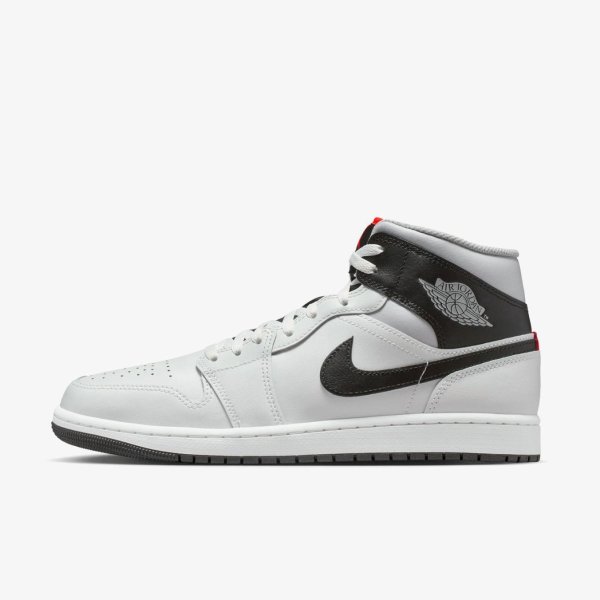 Чоловічі кросівки AIR JORDAN 1 MID NEUTRAL GREY / INFRARED