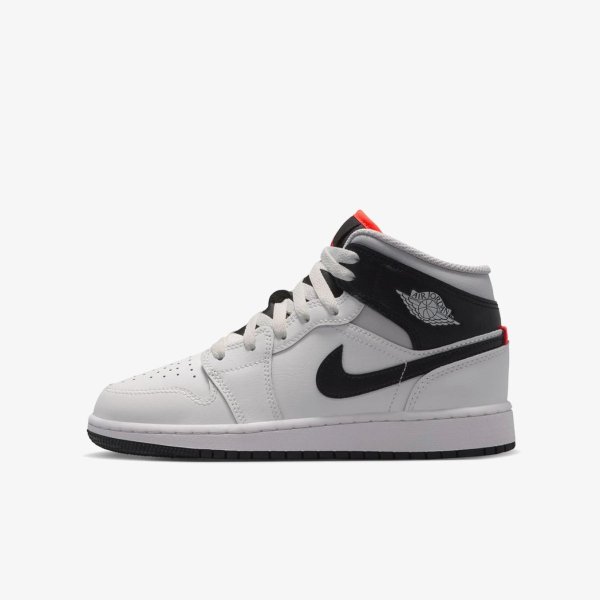 Дитячі кросівки AIR JORDAN 1 MID SUMMIT WHITE / INFRARED (GS)