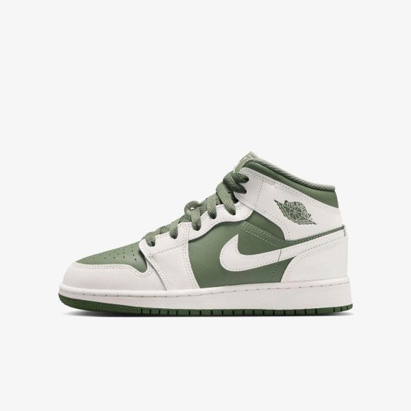 Дитячі кросівки AIR JORDAN 1 MID VINTAGE LICHEN (GS)