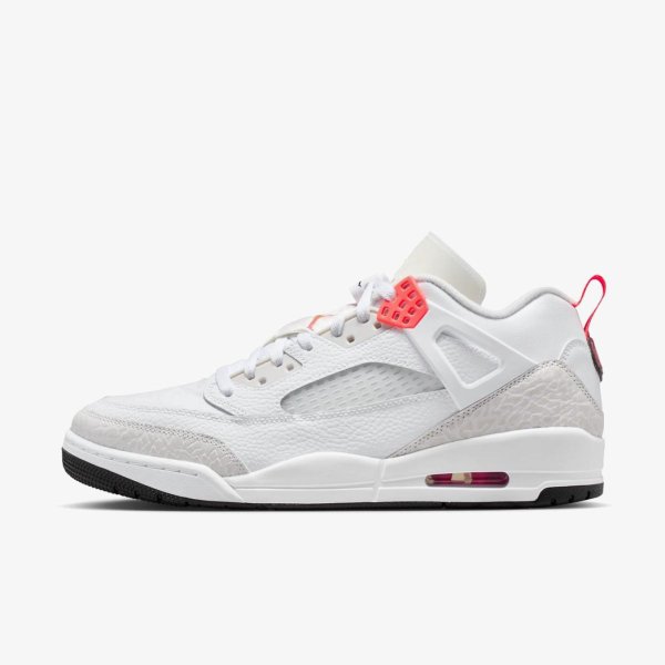 Чоловічі кросівки JORDAN SPIZIKE LOW WHITE / BRIGHT CRIMSON