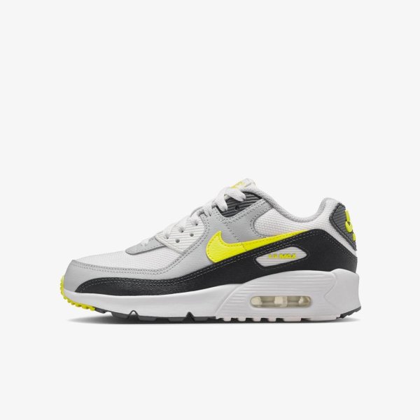 Дитячі кросівки NIKE AIR MAX 90 MESH SMOKE GREY / SONIC YELLOW (GS)