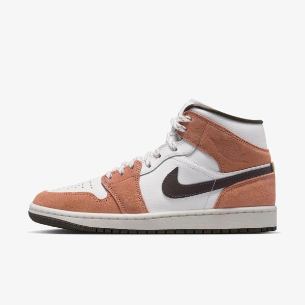 Жіночі кросівки WMNS AIR JORDAN 1 MID LIGHT COGNAC