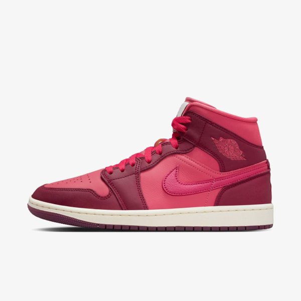 Жіночі кросівки WMNS AIR JORDAN 1 MID SE VALENTINE'S DAY SIERRA RED