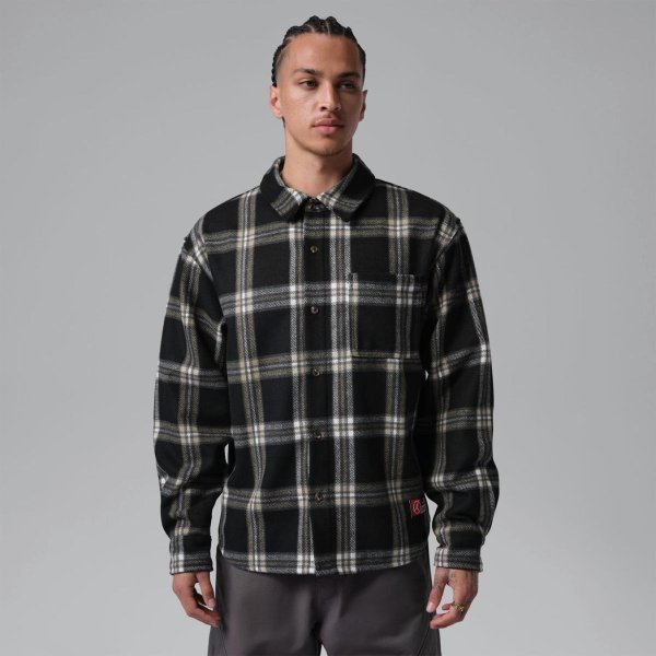 Чоловіча футболки з довгим рукавом JORDAN M J FLT CLB FLANNEL SHIRT