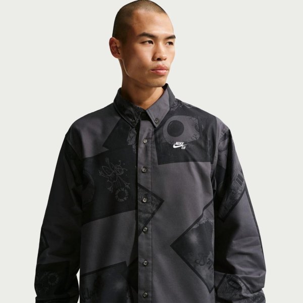 Чоловіча сорочка NIKE U NK SB MISS YOU LS BTNUP TOP