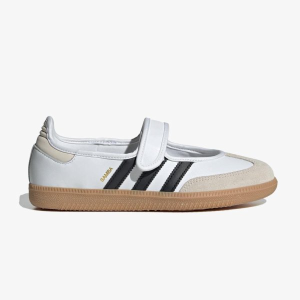 Жіночі балетки ADIDAS SAMBA JANE CLOUD WHITE / ALUMINA / CORE BLACK