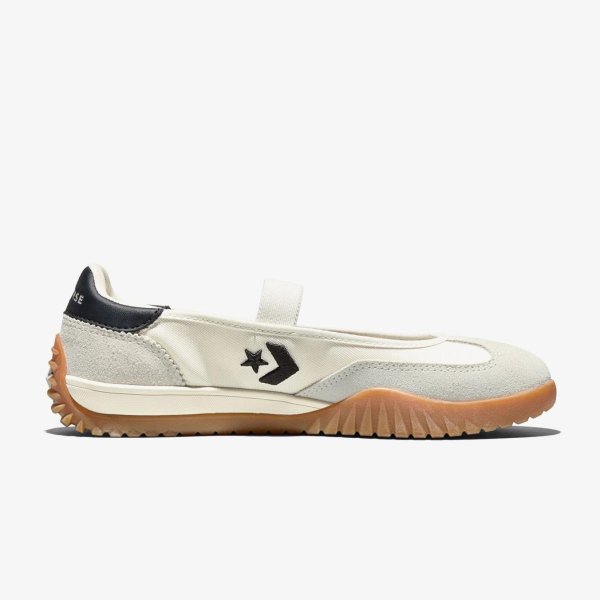 Жіночі балетки CONVERSE RUN STAR TRAINER BALLET FLAT SUEDE OFF-WHITE