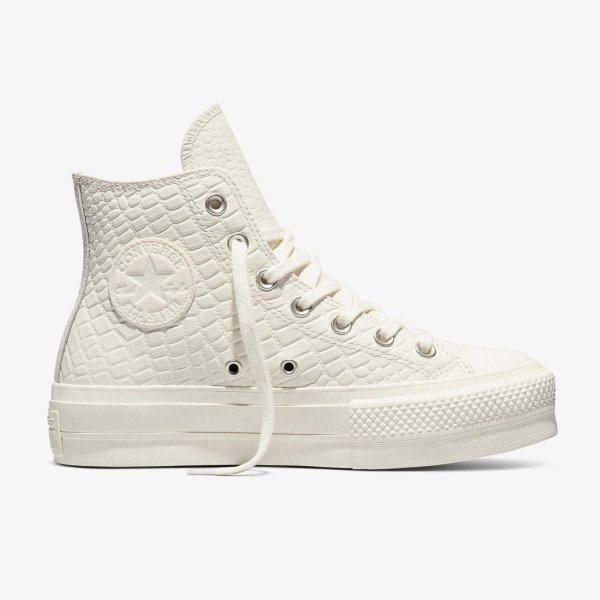 Жіночі кеди CONVERSE CHUCK TAYLOR ALL STAR LIFT OX ANIMAL PRINT CROCO / BONE