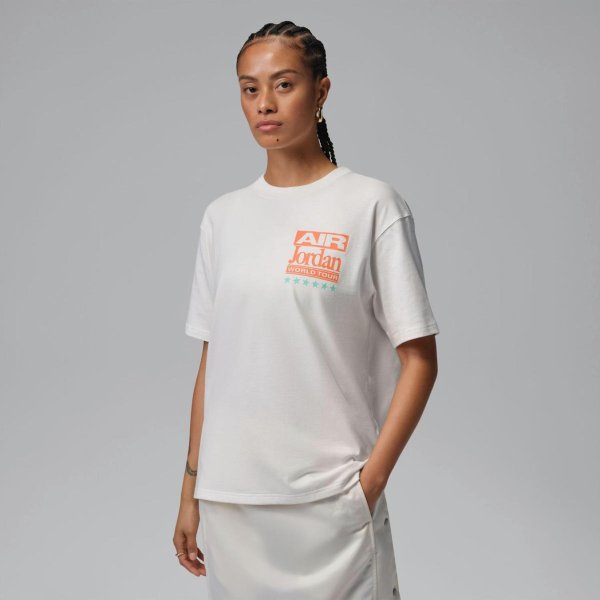 Жіноча футболка JORDAN W J FLT SS GF GFX TEE SUV