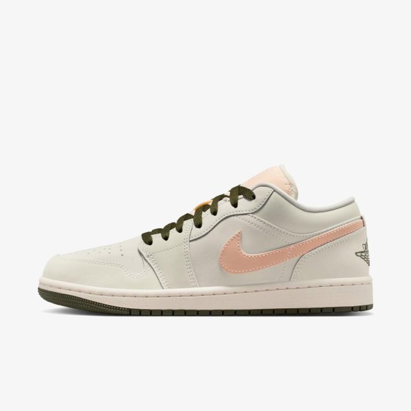 Жіночі кросівки WMNS AIR JORDAN 1 LOW SAIL / CRIMSON TINT