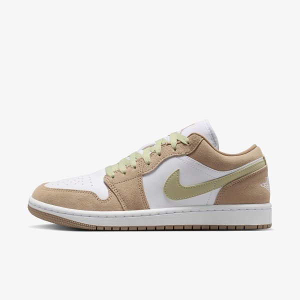 Жіночі кросівки WMNS AIR JORDAN 1 LOW KHAKI / OLIVE AURA