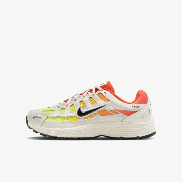Дитячі кросівки NIKE P-6000 FADE (GS) SAIL / COSMIC CLAY / VOLT