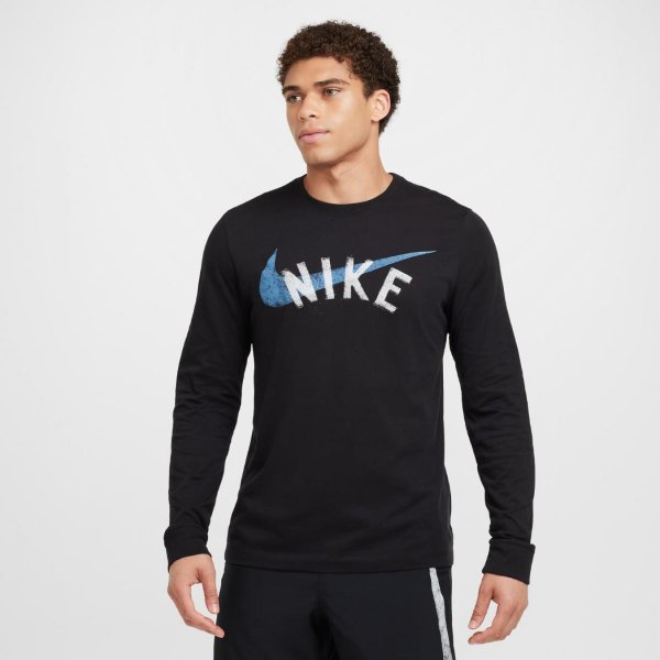 Чоловічий лонгслів NIKE M NK DF TEE LS SWOOSH