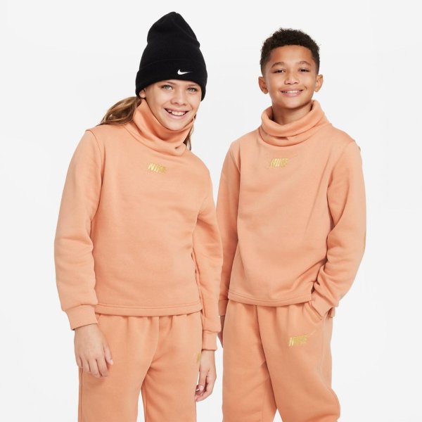 Дитяча толстовка NIKE G NSW CLUB FLC FNL LS TOP SHNE