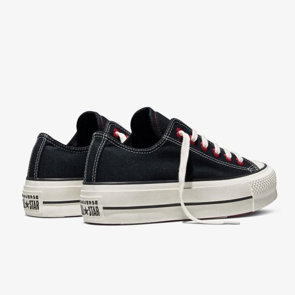 Жіночі кеди CONVERSE CHUCK TAYLOR ALL STAR LIFT PLATFORM OX VALENTINE'S DAY BLACK