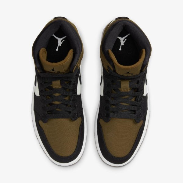 Жіночі кросівки WMNS AIR JORDAN 1 MID SE LIGHT OLIVE