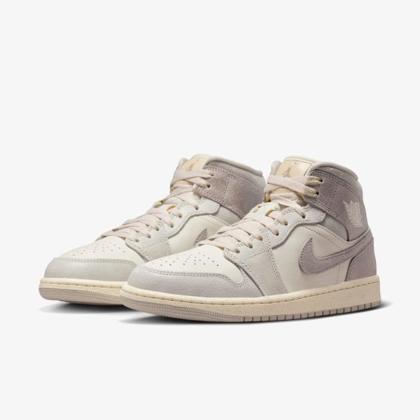 Жіночі кросівки WMNS AIR JORDAN 1 MID SE BLACK / OLIVE GREY