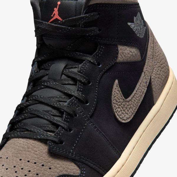 Чоловічі кросівки AIR JORDAN 1 MID SE BLACK/OLIVE GREY