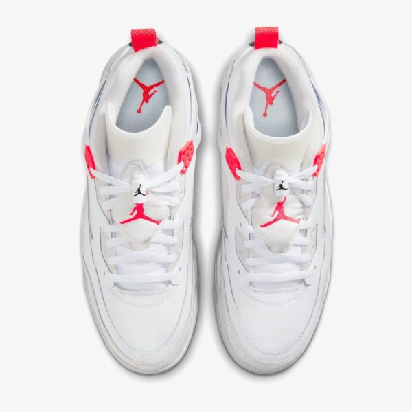 Чоловічі кросівки JORDAN SPIZIKE LOW WHITE / BRIGHT CRIMSON