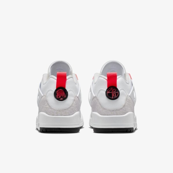 Чоловічі кросівки JORDAN SPIZIKE LOW WHITE / BRIGHT CRIMSON