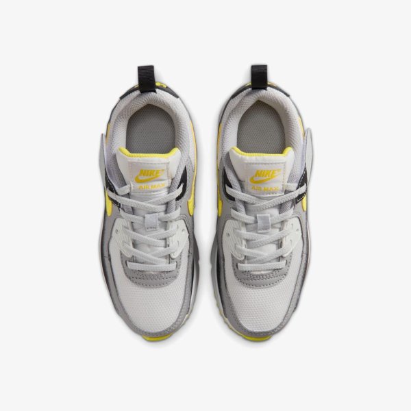 Дитячі кросівки NIKE AIR MAX 90 EASYON MESH LIGHT SMOKE GREY / SONIC YELLOW (PS)