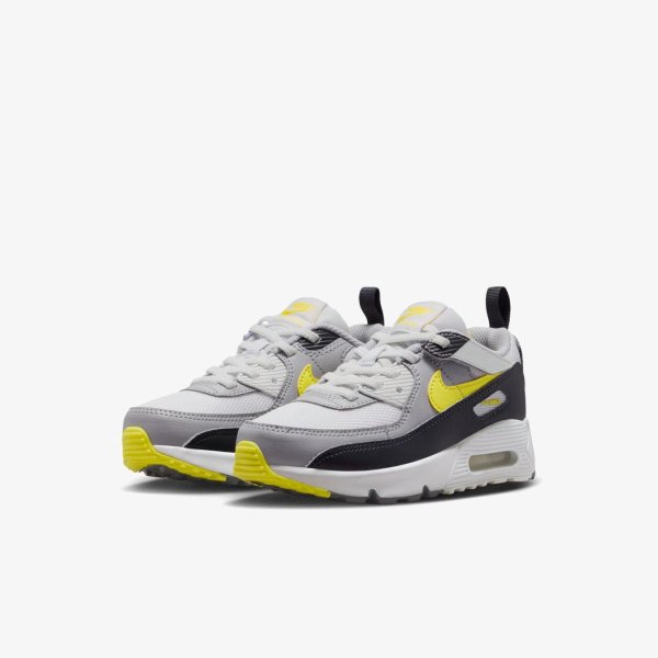 Дитячі кросівки NIKE AIR MAX 90 EASYON MESH LIGHT SMOKE GREY / SONIC YELLOW (PS)
