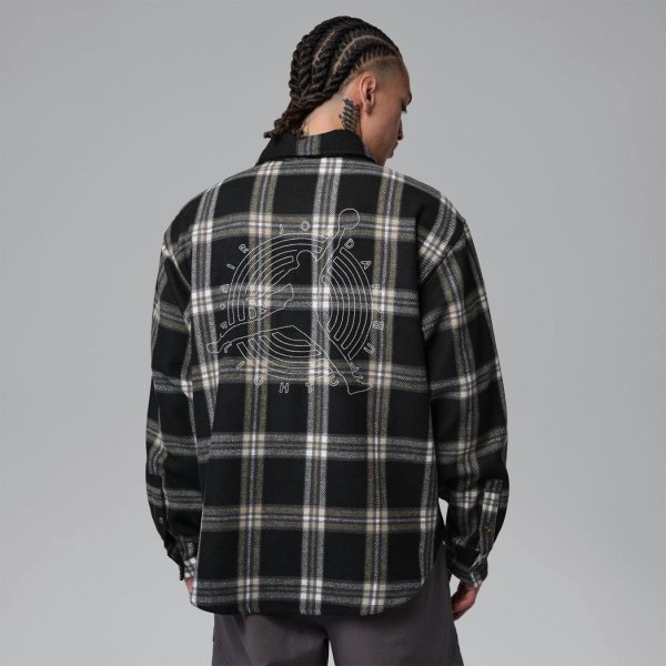 Чоловіча футболки з довгим рукавом JORDAN M J FLT CLB FLANNEL SHIRT