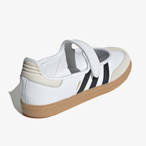 Жіночі балетки ADIDAS SAMBA JANE CLOUD WHITE / ALUMINA / CORE BLACK