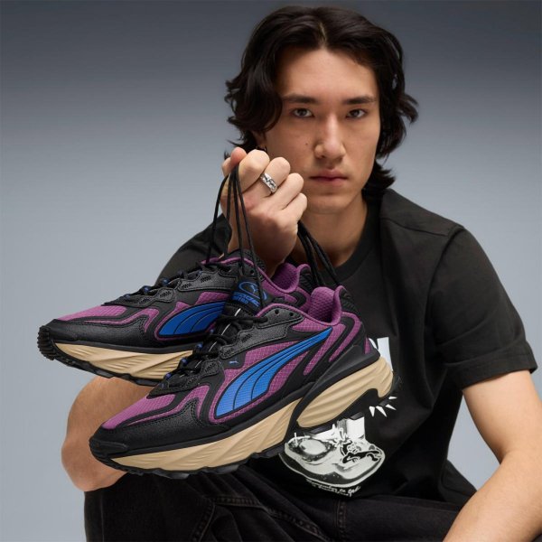 Чоловічі кросівки PUMA FADE NITRO RIPSTOP TR BLACK / PLUM WINE / MOUNTAIN BLUE